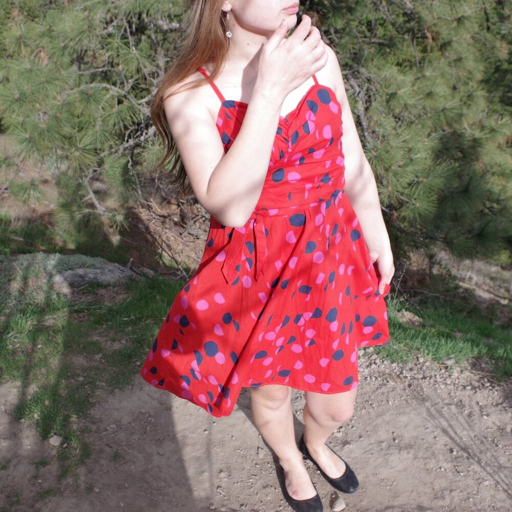 Red H.M Summer Dress U.S 6